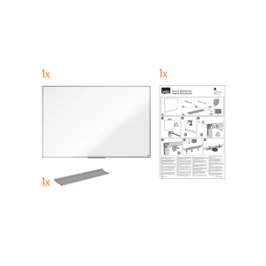 Pizarra blanca nobo essence melamina 150x100 cm