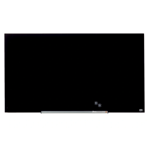 Pizarra cristal nobo impression pro 57/' magnetica negra 1260x711 mm