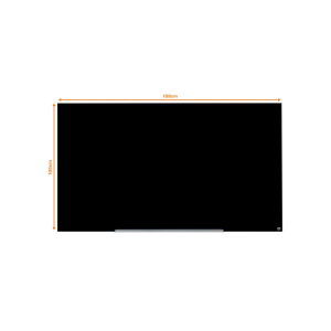 Pizarra cristal nobo impression pro 85/' magnetica negro 1883x1059 mm