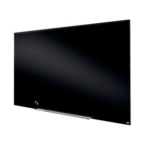 Pizarra cristal nobo impression pro 85/' magnetica negro 1883x1059 mm
