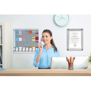 Ficha t para plannings nobo indice 3 cartulina 170 gr color naranja pack de 100 unidades