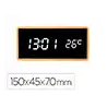 Reloj q-connect sobremesa digital con temperatura 150x45x70mm