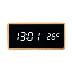 Reloj q-connect sobremesa digital con temperatura 150x45x70mm