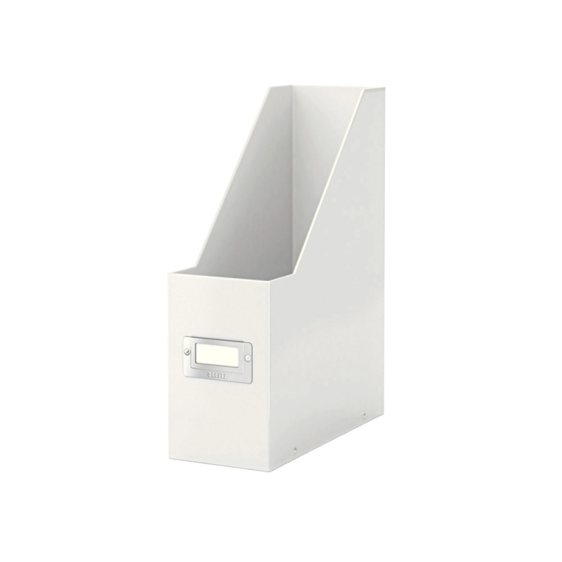 Revistero leitz click & store con portaetiquetas color blanco 103x170x235 mm