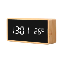 Reloj q-connect sobremesa digital con temperatura 150x45x70mm