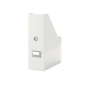 Revistero leitz click & store con portaetiquetas color blanco 103x170x235 mm