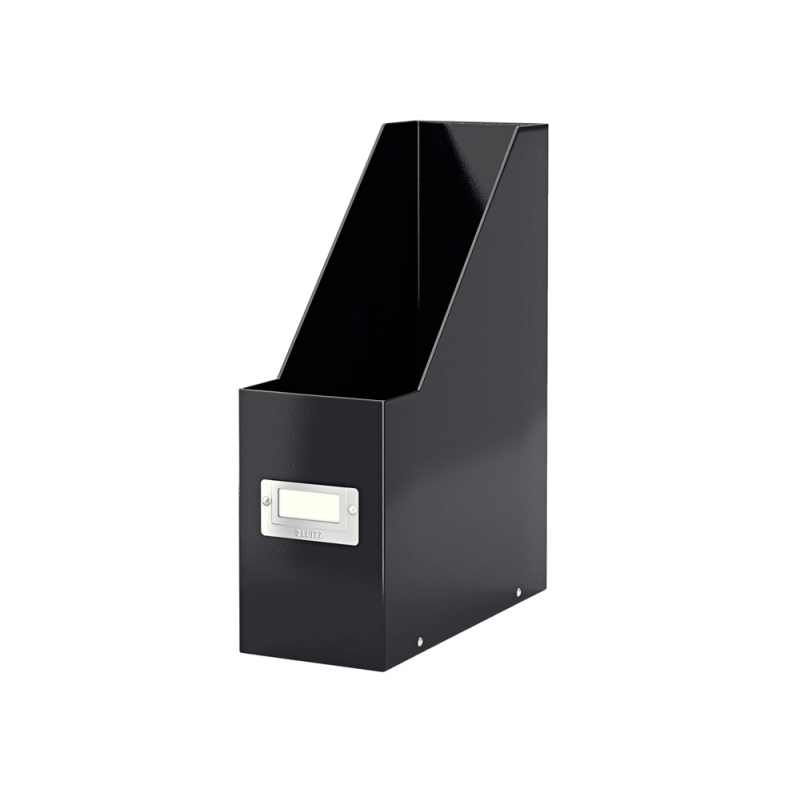 Revistero leitz click & store con portaetiquetas color negro 103x170x235 mm