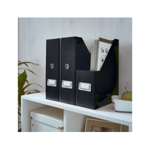 Revistero leitz click & store con portaetiquetas color negro 103x170x235 mm