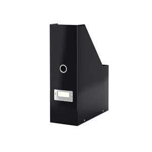 Revistero leitz click & store con portaetiquetas color negro 103x170x235 mm