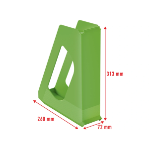 Revistero esselte europost color verde vivida 72x313x260 mm