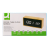 Reloj q-connect sobremesa digital con temperatura 150x45x70mm