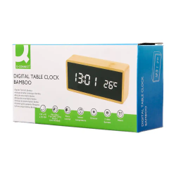 Reloj q-connect sobremesa digital con temperatura 150x45x70mm
