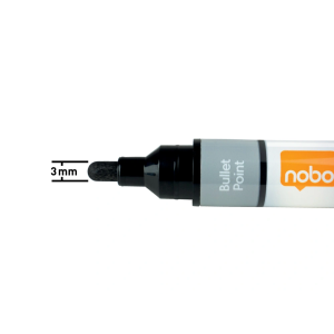 Rotulador nobo para pizarra blanca tinta liquida punta conica 3 mm colores surtidos caja de 10 unidades