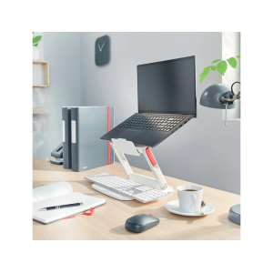 Soporte para portatil leitz ajustable en altura color blanco 253x258x45 mm