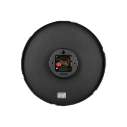 Reloj q-connect de pared analogico plateado silencioso 305x305x40mm