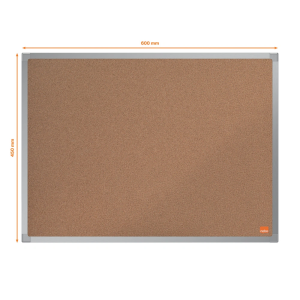 Pizarra corcho nobo essence marco aluminio 60x45 cm