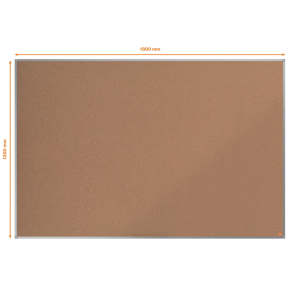 Pizarra corcho nobo essence marco aluminio 180x120 cm