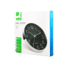 Reloj q-connect de pared analogico plateado silencioso 305x305x40mm