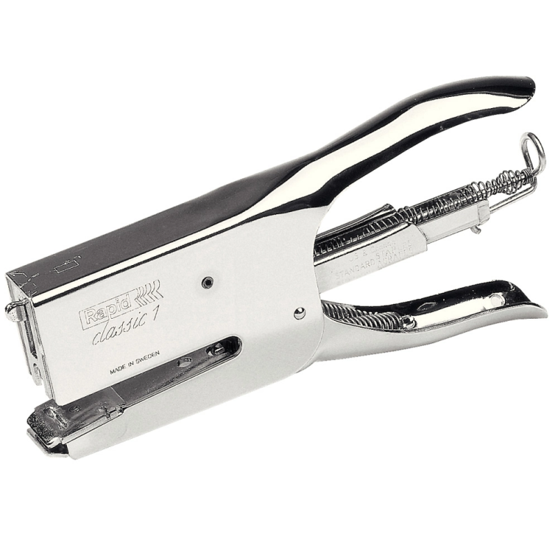 Grapadora rapid de tenaza k1 capacidad 50 hojas usa grapas 24/6 y 24/8