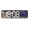 Reloj q-connect de pared y sobremesa digital con temperatura 230x35x70 mm