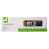 Reloj q-connect de pared y sobremesa digital con temperatura 230x35x70 mm