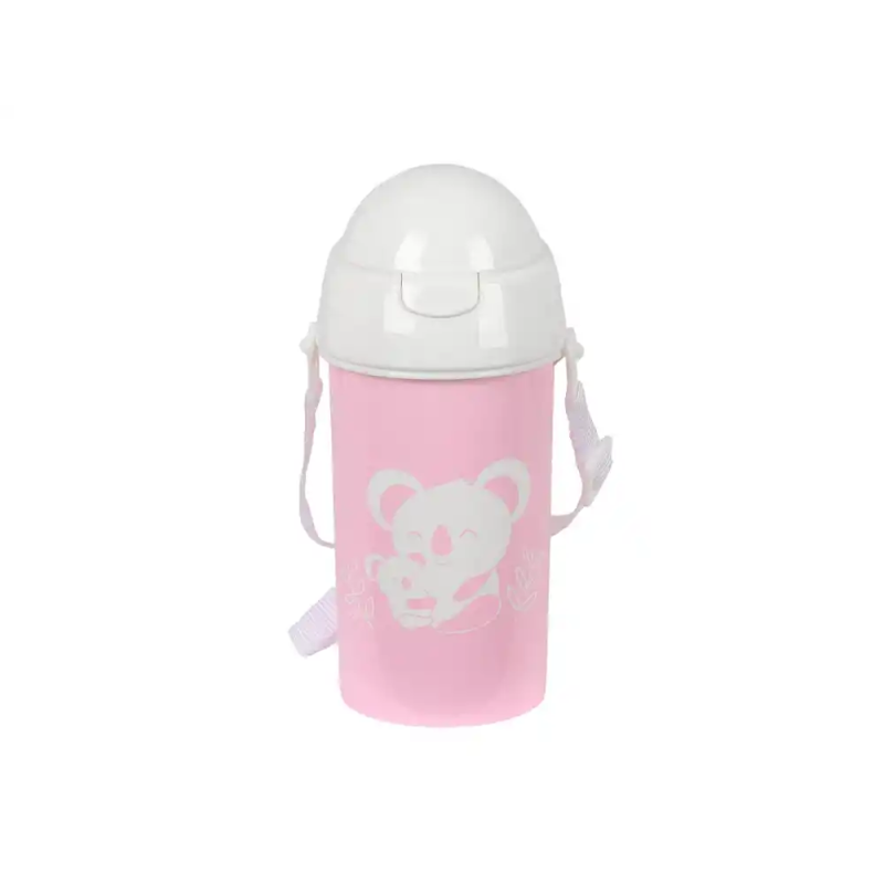 Botella portaliquidos safta 500ml apertura automatica con pajita safta preescolar 195x73x73 mm