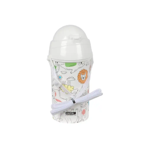 Botella portaliquidos safta 500ml apertura automatica con pajita safta preescolar 195x73x73 mm