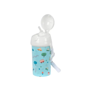 Botella portaliquidos safta 500ml apertura automatica con pajita safta preescolar 195x73x73 mm