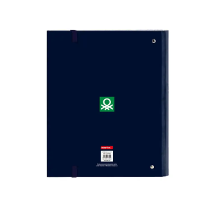 Carpeta con recambio safta din a4 cuadro 5 mm con goma y 5 separadores benetton flag