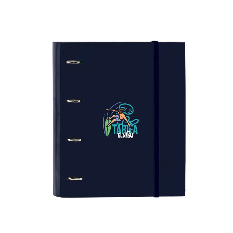 Carpeta con recambio safta din a4 cuadro 5 mm con goma y 5 separadores el niño kook