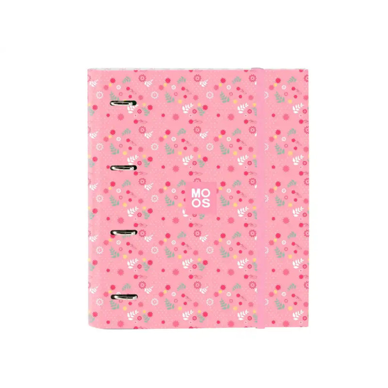Carpeta con recambio safta din a4 cuadro 5 mm con goma y 5 separadores moos passion