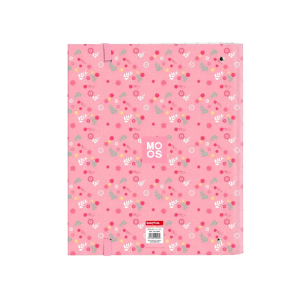 Carpeta con recambio safta din a4 cuadro 5 mm con goma y 5 separadores moos passion