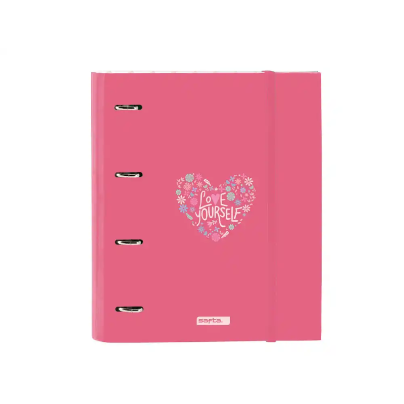 Carpeta con recambio safta din a4 cuadro 5 mm con goma y 5 separadores safta feeling