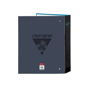 Carpeta carton folio 4 anillas safta lomo ancho blackfit8 california