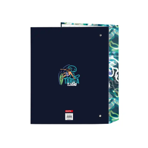 Carpeta carton folio 4 anillas safta lomo ancho el niño kook