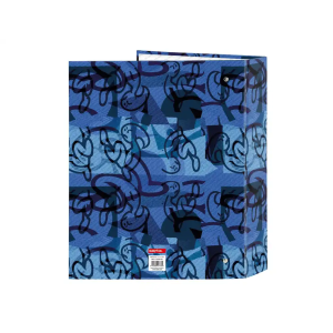Carpeta carton folio 4 anillas safta lomo ancho el niño roller