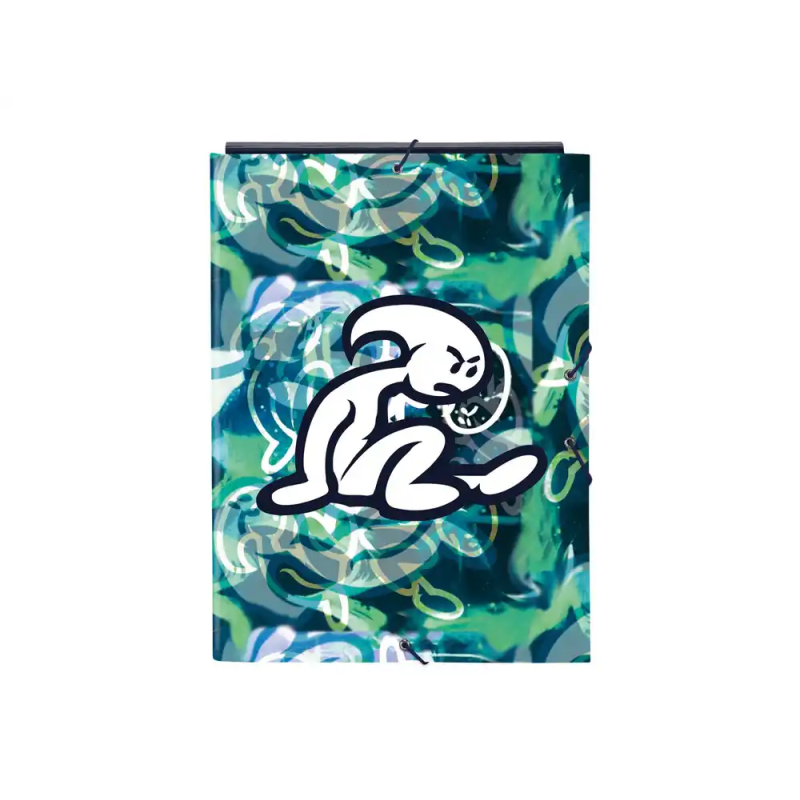 Carpeta carton folio gomas solapas safta el niño kook