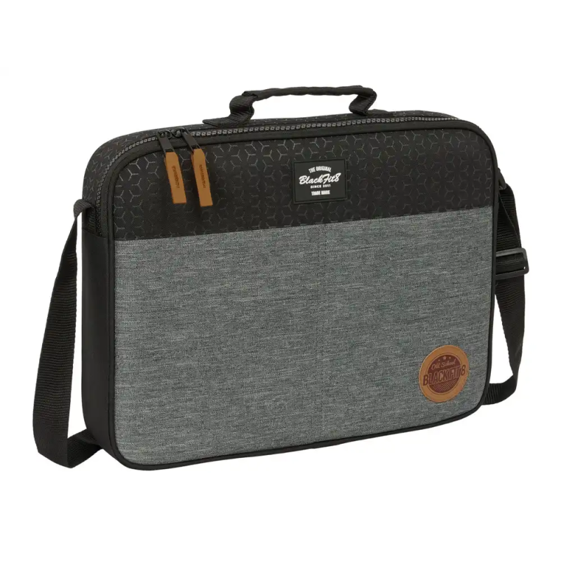 Cartera escolar safta extraescolares reciclado blackfit8 old school 280x380x60 mm