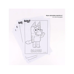 Set de papeleria coloreable bluey