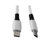 Cable usb-c a usb-c q-connect pvc longitud 1m blanco