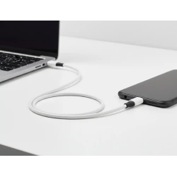 Cable usb-c a usb-c q-connect pvc longitud 2m blanco