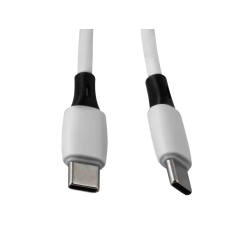 Cable usb-c a usb-c q-connect pvc longitud 3m blanco