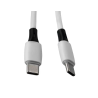 Cable usb-c a usb-c q-connect pvc longitud 3m blanco