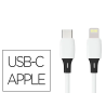 Cable usb-c a apple lightning q-connect pvc longitud 2m blanco