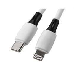 Cable usb-c a apple lightning q-connect pvc longitud 2m blanco