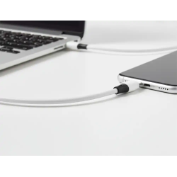 Cable usb-c a apple lightning q-connect pvc longitud 2m blanco