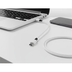 Cable usb-c a usb-a q-connect pvc longitud 1m blanco