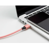 Cable usb-c a usb-c q-connect pvc longitud 1m rosa
