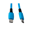 Cable usb-c a usb-c q-connect pvc longitud 1m azul