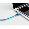 Cable usb-c a usb-c q-connect pvc longitud 1m azul
